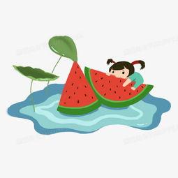 夏季吃瓜卡通头像,卡通瓜果头像带你走进甜蜜时光